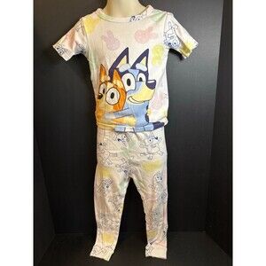 Bluey Toddler Pajamas 2pc Set Size 5T Cotton Easter